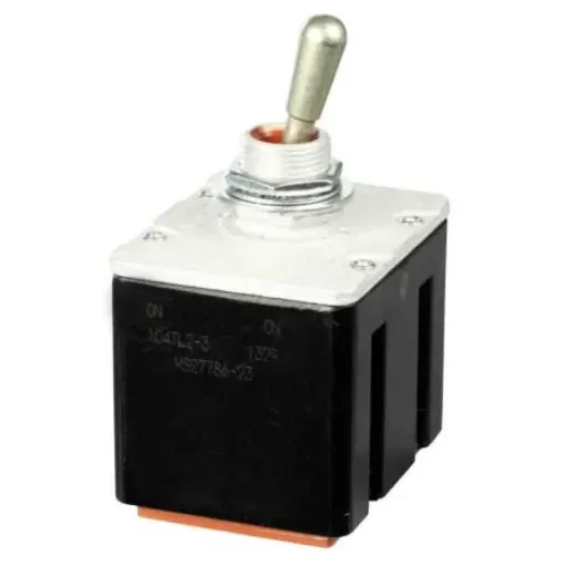 Honeywell Toggle Switch, Bushing Mount, On-On, 4PDT, Wire Lead Terminal - 104TL2-3 product image