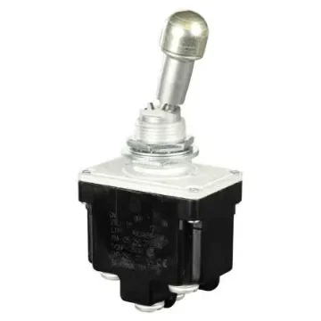 Honeywell Toggle Switch, Bushing Mount, DPDT, Screw Terminal, 125V ac - 2TL1-1P product image