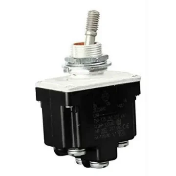 Honeywell Toggle Switch, Bushing Mount, On-On-On, DPDT, Screw Terminal, 125V ac - 2TL124-10 product image