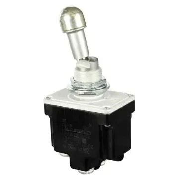 Honeywell Toggle Switch, Panel Mount, (On)-Off, 2RT, Screw Terminal, 125V ac - 2TL1-2G product image