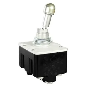 Honeywell Toggle Switch, Bushing Mount, On-Off-On, 4PDT, Screw Terminal, 125V ac - 4TL1-1E product image