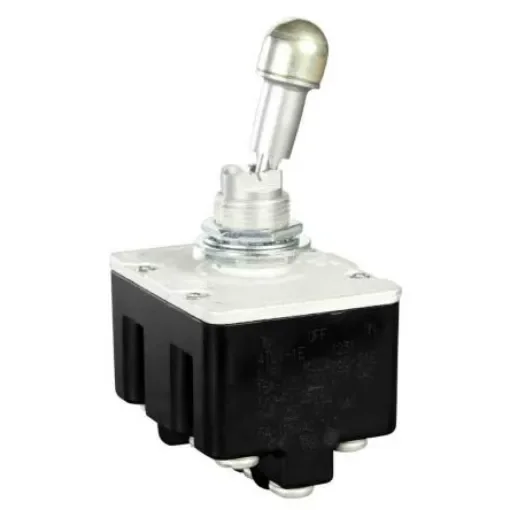 Honeywell Toggle Switch, Bushing Mount, On-Off-On, 4PDT, Screw Terminal, 125V ac - 4TL1-1E product image