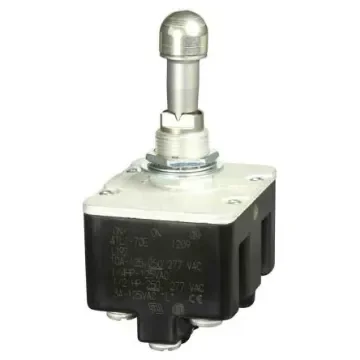 Honeywell Toggle Switch, Bushing Mount, On-On-On, 4PDT, Screw Terminal, 125V ac - 4TL1-70E product image