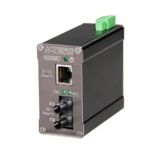 Red Lion RJ45 Media Converter, Multi Mode, 10/100Mbit/s, Half/Full Duplex - 102MC-SC product image