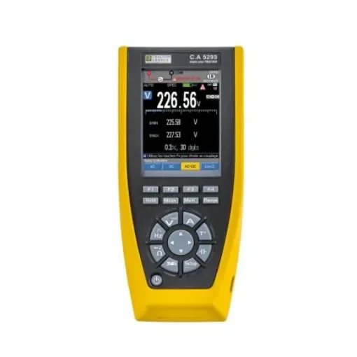 Chauvin Arnoux CA 5293 Handheld Color Graphical Multimeter, 20A ac Max, 20A dc Max, 1000V ac Max - P01196803 product image