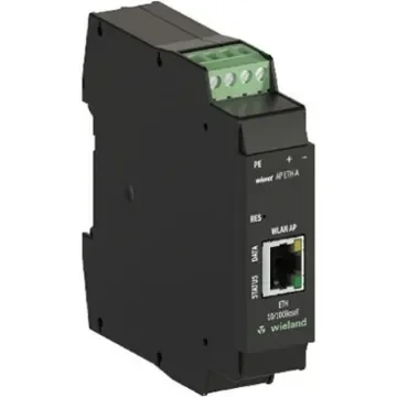 Wieland WIENET AP ETH-A 1 Port Wireless Access Point, 802.11b, 802.11g, 802.11n, 10/100Mbit/s - 83.040.0050.0 product image