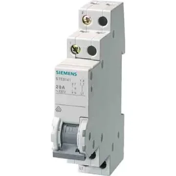 Siemens 1P Pole DIN Rail Isolator Switch - 20A Maximum Current - 5TE8142 product image
