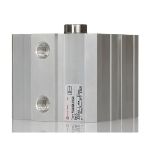 Norgren Pneumatic Compact Cylinder - 63mm Bore, 25mm Stroke, RM/92000/M Series, Double Acting - RM/92063/M/25 product image