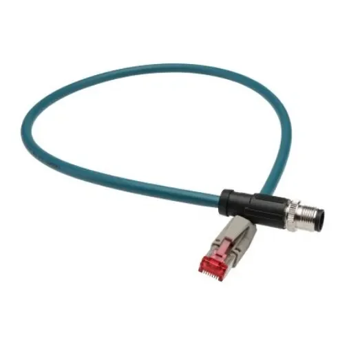 Phoenix ContactNBC, 500mm Cat5, Blue M12 to Male RJ45 Male, Shielded Shielded, Terminated PUR Sheath - 1403497 product image
