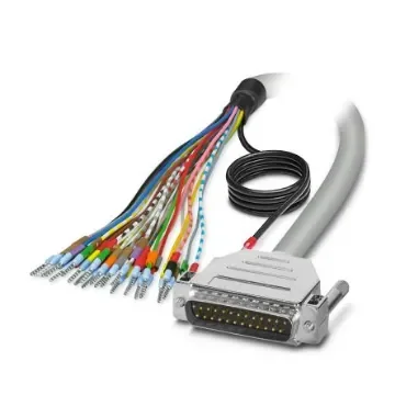 Phoenix Contact Male 25 Pin D-sub Unterminated Cable, 2m PVC, D 25SUB Series - 2926535 product image