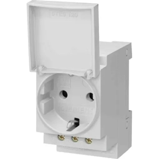 Siemens Grey 1 Gang Plug Socket, 16A, Indoor Use - 5TE6801 product image