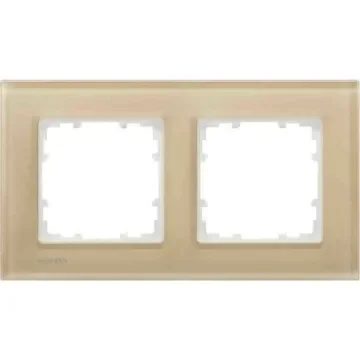 Siemens Black 2 Gang Frame - 5TG1202-4 product image