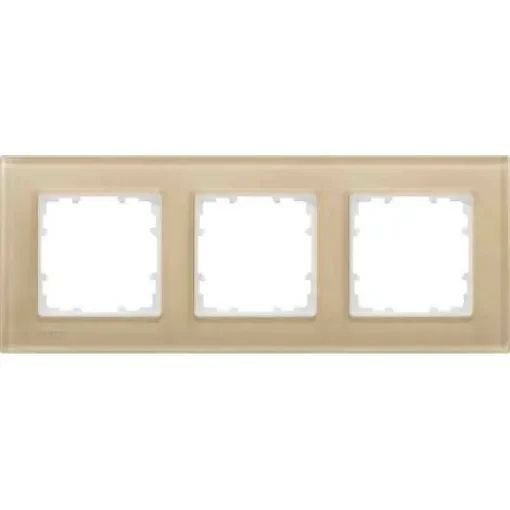Siemens Black 3 Gang Frame - 5TG1203-4 product image