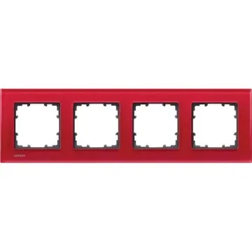 Siemens White 4 Gang Frame - 5TG1204-3 product image