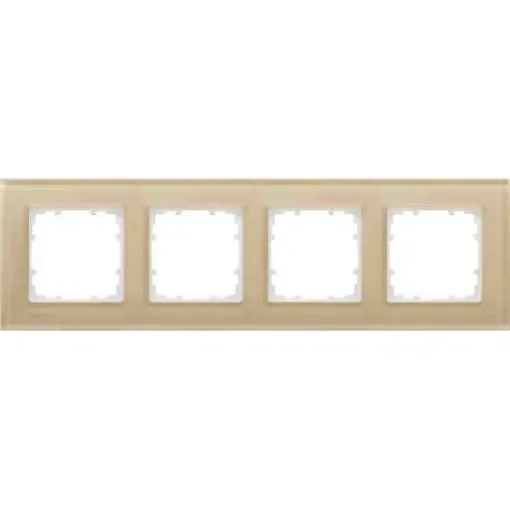 Siemens Black 4 Gang Frame - 5TG1204-4 product image