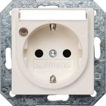 Siemens 1 Gang Plug Socket, 16A, Indoor Use - 5UB1941 product image