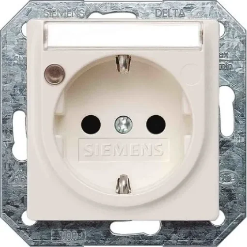 Siemens 1 Gang Plug Socket, 16A, Indoor Use - 5UB1941 product image