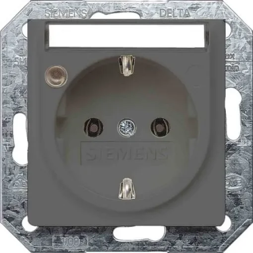 Siemens 1 Gang Plug Socket, 16A, Indoor Use - 5UB1944 product image