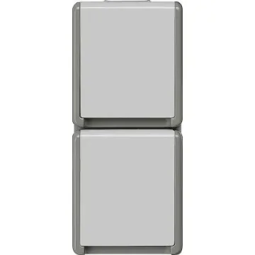 Siemens Grey 2 Gang Plug Socket, 16A, Indoor Use - 5UB4724 product image