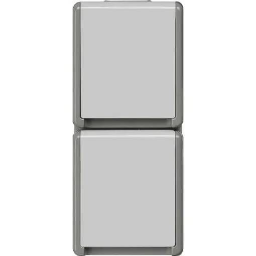 Siemens Grey 2 Gang Plug Socket, 16A, Indoor Use - 5UB4724 product image