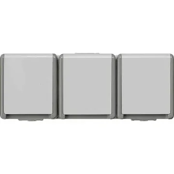 Siemens Grey 3 Gang Plug Socket, 16A, Indoor Use - 5UB4732 product image
