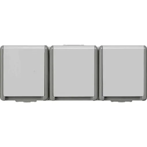 Siemens Grey 3 Gang Plug Socket, 16A, Indoor Use - 5UB4732 product image