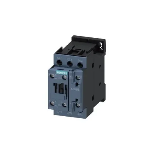 Siemens SIRIUS Size S0, 3RT2 Contactor, 690 V Coil, 3-Pole, 40 A, 7.5 kW, 1NO + 1NC, 400 V - 3RT2025-1AC20 product image