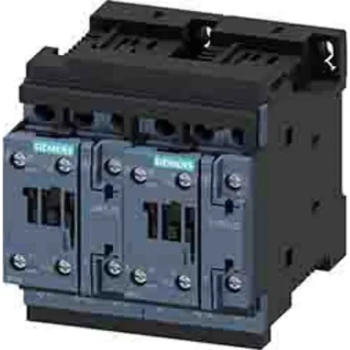 Siemens SIRIUS Reversing Contactor, 24 V dc Coil, 3-Pole, 12 A, 5.5 kW, 3NO - 3RA2324-8XB30-1BB4 product image