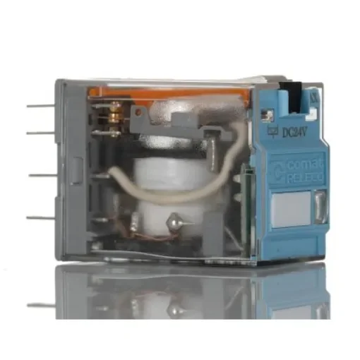 Releco Plug In Latching Power Relay, 24V dc Coil, 5A Switching Current, DPDT - C9-R21N product image