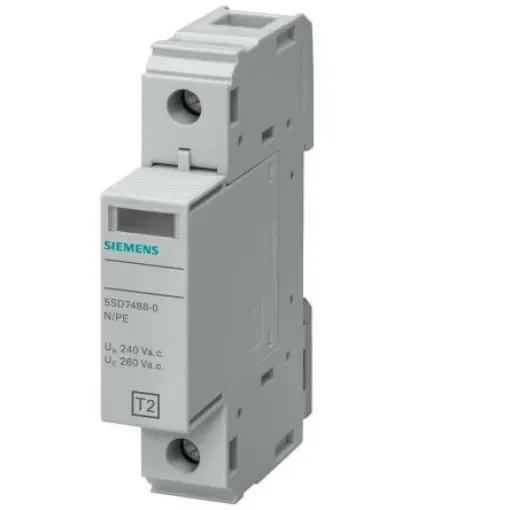 Siemens 1 Phase Surge Protector, DIN Rail Mount - 5SD7481-0 product image
