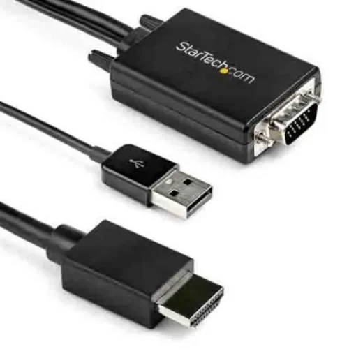 StarTech.com 2 port HDMI to VGA Video Converter, 2m Length - 1920 x 1080 Maximum Resolution - VGA2HDMM2M product image
