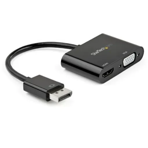 StarTech.com 2 port DisplayPort to HDMI, VGA Adapter, 200mm Length - 1920 x 1080, 3840 x 2160 Maximum Resolution - DP2VGAHD20 product image