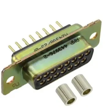 Amphenol India M24308 15 Way Panel Mount D-sub Connector Socket, 2.77mm Pitch, with 4-40 Screw Locks - M24308/23-8F product image