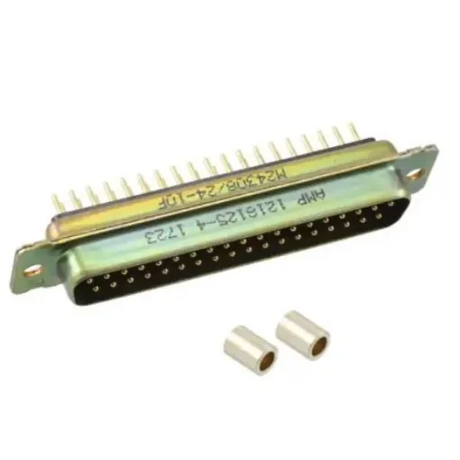 Amphenol India M24308 37 Way Panel Mount D-sub Connector Plug, 2.77mm Pitch, with 4-40 Screw Locks - M24308/24-10F product image
