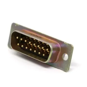 Amphenol India M24308 15 Way Panel Mount D-sub Connector Plug, 2.77mm Pitch, with 4-40 Screw Locks - M24308/24-8F product image