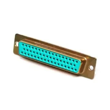 Amphenol India M24308 50 Way Panel Mount D-sub Connector Socket, 2.77mm Pitch, with 4-40 Screw Locks - M24308/2-5F product image