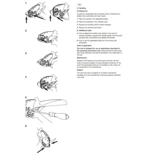 FCT from Molex Hand Ratcheting Crimp Tool for D-sub Contacts - F1089 / 1731120337 product image