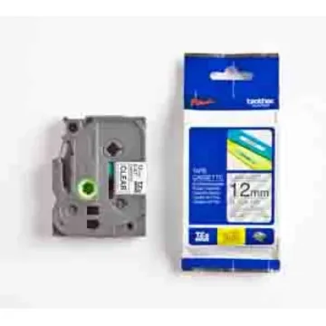 Brother Black on Transparent Label Printer Tape, 8 m Length, 12mm Label Length - TZe-131 product image