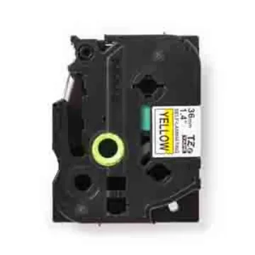 Brother Black on Yellow Label Printer Tape, 8 m Length, 36mm Label Length - TZe-SL661 product image