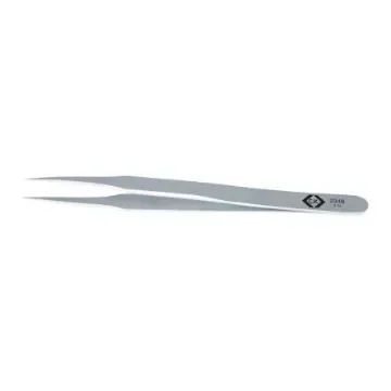 EUROSTAT 123 mm, Stainless Steel, Flat, ESD Tweezers - 45-015-0195A product image