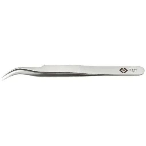 EUROSTAT 115 mm, Stainless Steel, ESD Tweezers - 45-015-1000A product image