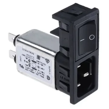 Bulgin 10A, 250 V ac Male Snap-In IEC Filter 2 Pole BZM27/A0620/57B 2 Fuse product image