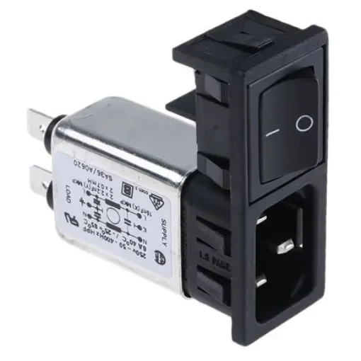Bulgin 10A, 250 V ac Male Snap-In IEC Filter 2 Pole BZM27/A0620/57B 2 Fuse product image