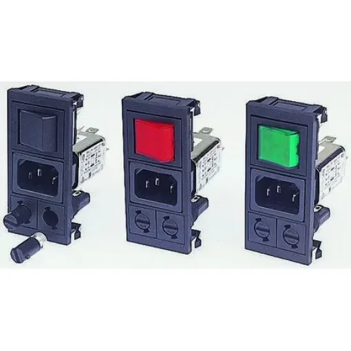 Bulgin 10A, 250 V ac Male Snap-In IEC Filter BZV03/A0620/05 product image