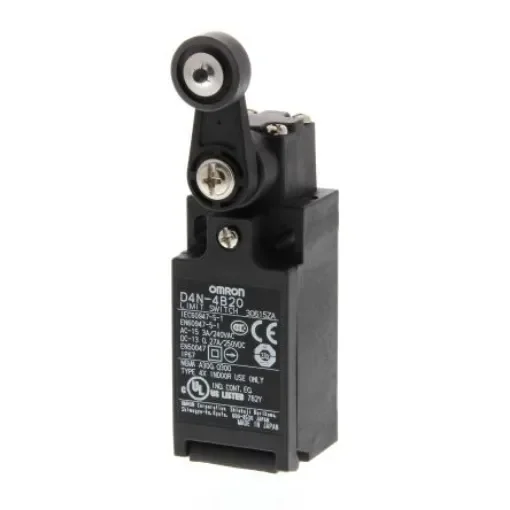 Omron Roller Lever Limit Switch, 2NC, IP67 - D4N-4B20 product image