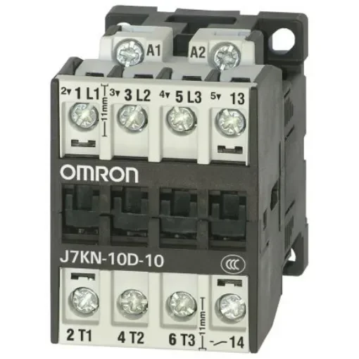 Omron Contactor, 230 V ac Coil, 3-Pole, 10 A, 4 kW, 1NO - J7KN-10D-10 230 product image