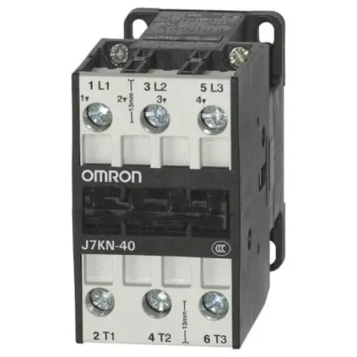 Omron Contactor, 24 V ac Coil, 3-Pole, 40 A, 18.5 kW - J7KN-40 24 product image