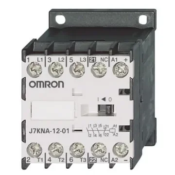 Omron Contactor, 24 V dc Coil, 3-Pole, 12 A, 5.5 kW, 3NO - J7KNA-12-01 24VS product image