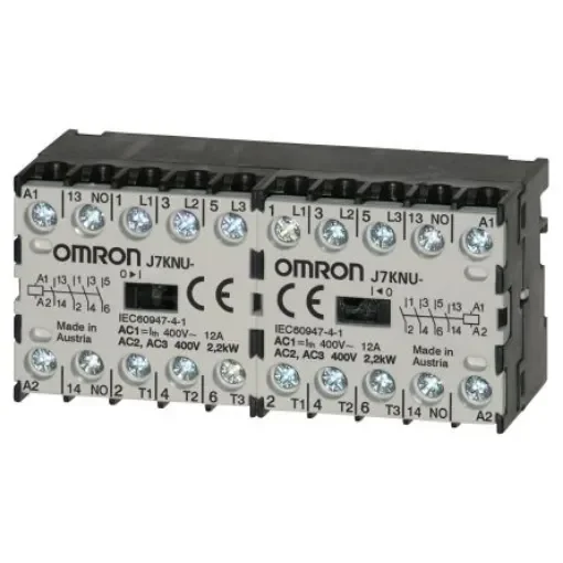 Omron Contactor, 230 V ac Coil, 3-Pole, 5 A, 2.2 kW, 1NC - J7KNU-05-01R 230 product image