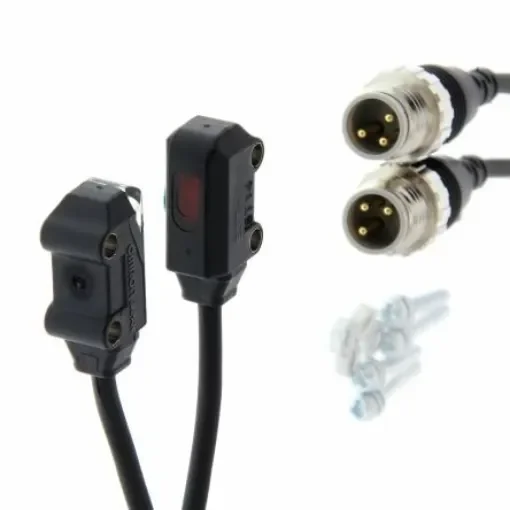 Omron Through Beam Photoelectric Sensor, Block Sensor, 1 m Detection Range - E3T-ST13-M5J 0.3M product image